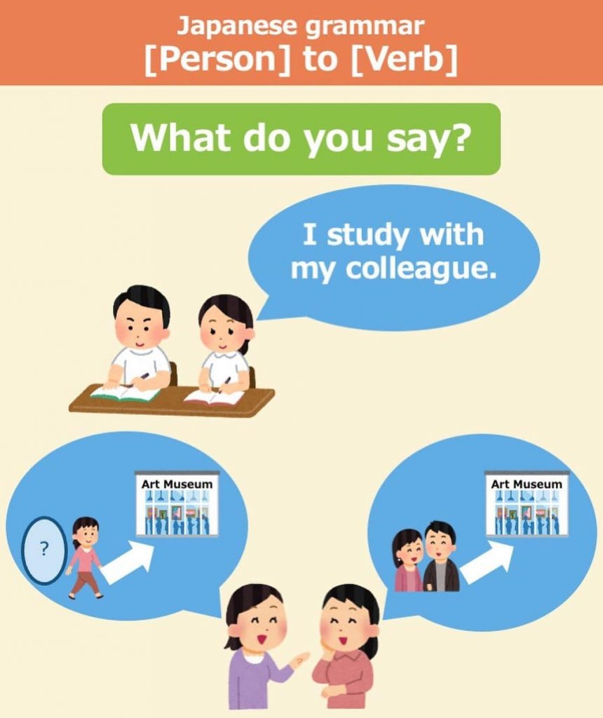 Japanese grammar と (to)